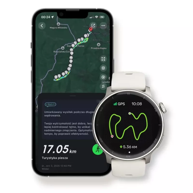 Smartwatch Stelio Activ GPS 46 mm argento STSWA101SR, GPS, cassa da 46 mm