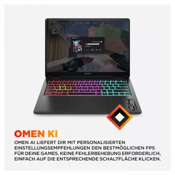 HP OMEN Transcend Laptop da gaming 14-fb1075ng 14 3K OLED U7-255H 32GB/1TB SSD RTX5060 Win11 - BV8C5EA - ABD (BV8C5EA#ABD)