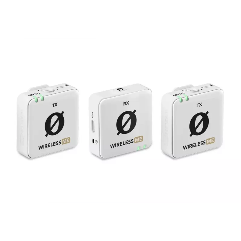RØDE Wireless ME Dual bianco - sistema microfonico wireless compatto con due trasmettitori per registrazioni a due canali