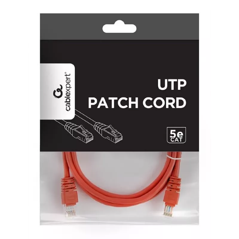 Cavo patch CAT5E UTP 1,5m/ROSSO PP12-1.5M/R Gembird