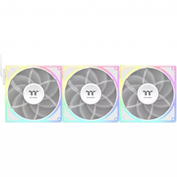 Kit ventole THERMALTAKE TOUGHFAN EX 140 ARGB Sync White — 140 mm, confezione da 3