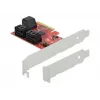 Scheda SATA PCI Express x4 DeLOCK 6 porte formato Low Profile