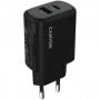 CANYON caricabatterie OnCharge 250 25W 1xPD 1xQC EU nero