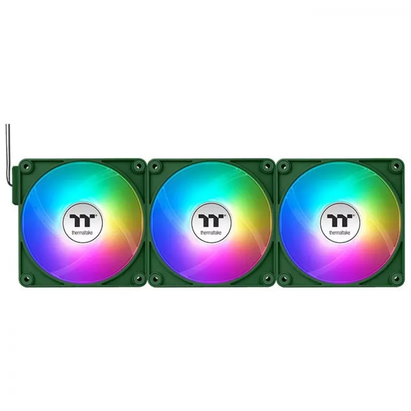 Ventole per case Thermaltake CT120 EX Reverse ARGB Sync 120mm confezione da 3 verde