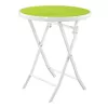 Set di mobili da giardino piccolo Black Forest, due sedie + tavolo bianco e verde