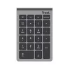 Tastierino numerico TRUST Xalas 22 tasti RF wireless switch a forbice per laptop/PC, argento, 94 g