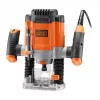 Router/Trimmer Black & Decker KW1200EKA-QS — fresatrice compatta con regolazione della profondità, design ergonomico