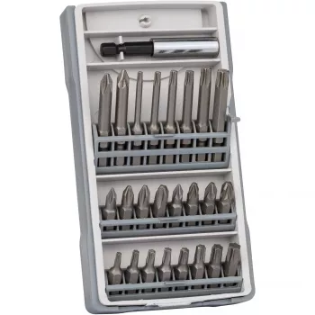 Set di cacciaviti 25 pezzi T10, T15, T20, T25, T30, T40, PH2, PZ2 lunghezza 25 mm, 49 mm