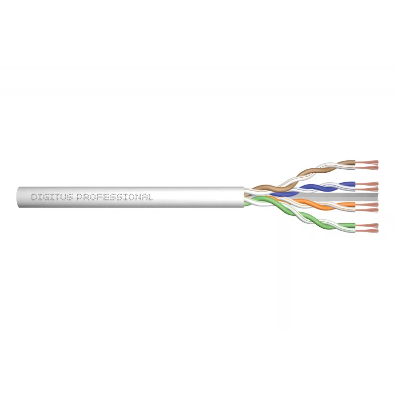 Cavo di rete Digitus CAT 6A U/UTP patch a coppie intrecciate sciolto 100 m grigio