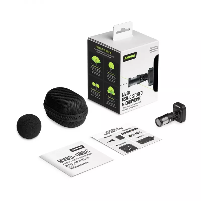 Shure MV88-USBC - microfono stereo con connessione USB-C