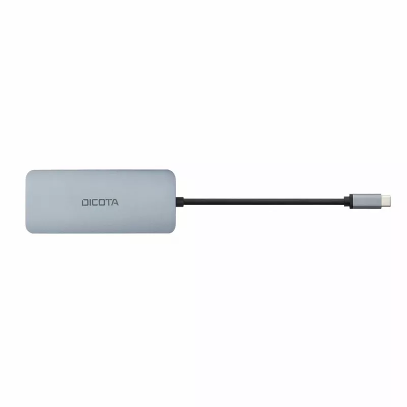 Dicota USB-C 8-in-1 Multi Hub 4K PD 100W argento
