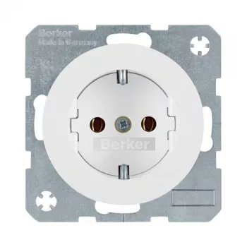 Presa tipo F berker 47432089, 16 A, 250 V, bianco, termoplastica