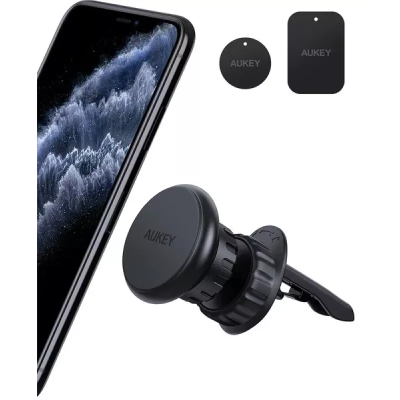 Supporto auto Aukey HD-C74 universale regolabile per smartphone, supporto da cruscotto/parabrezza