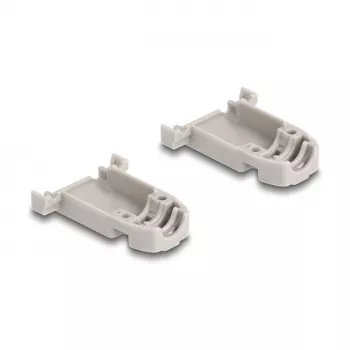 Custodia D-Sub DELOCK 9 poli con guarnizioni in gomma, plastica, nero/grigio, 41,6×31,6×19,8 mm