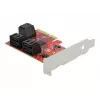 Scheda SATA PCI Express x4 DeLOCK 6 porte formato Low Profile