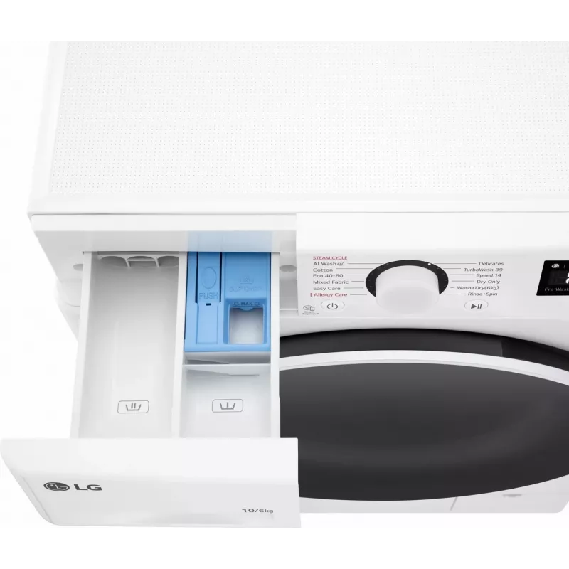LG F4DR510S0W Lavasciuga 10 kg 1400 giri/min bianco