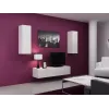 Armadietto Cama VIGO 90 chiuso 90/35/32 bianco/bianco lucido