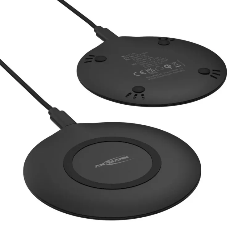 Caricabatterie wireless Ansmann WiLine 15R smartphone nero USB interno 9V