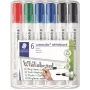 Pennarelli per lavagna bianca Staedtler 351 WP6 X, colori assortiti, punta 2,0 mm