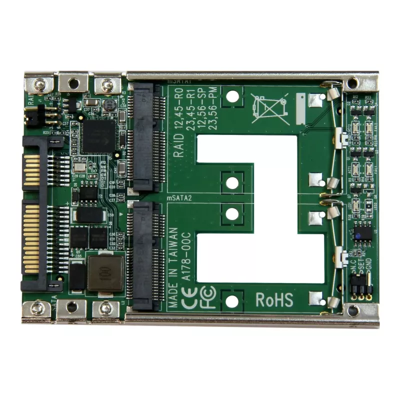 StarTech.com Adattatore convertitore RAID da doppio mSATA SSD a 2,5 pollici SATA
