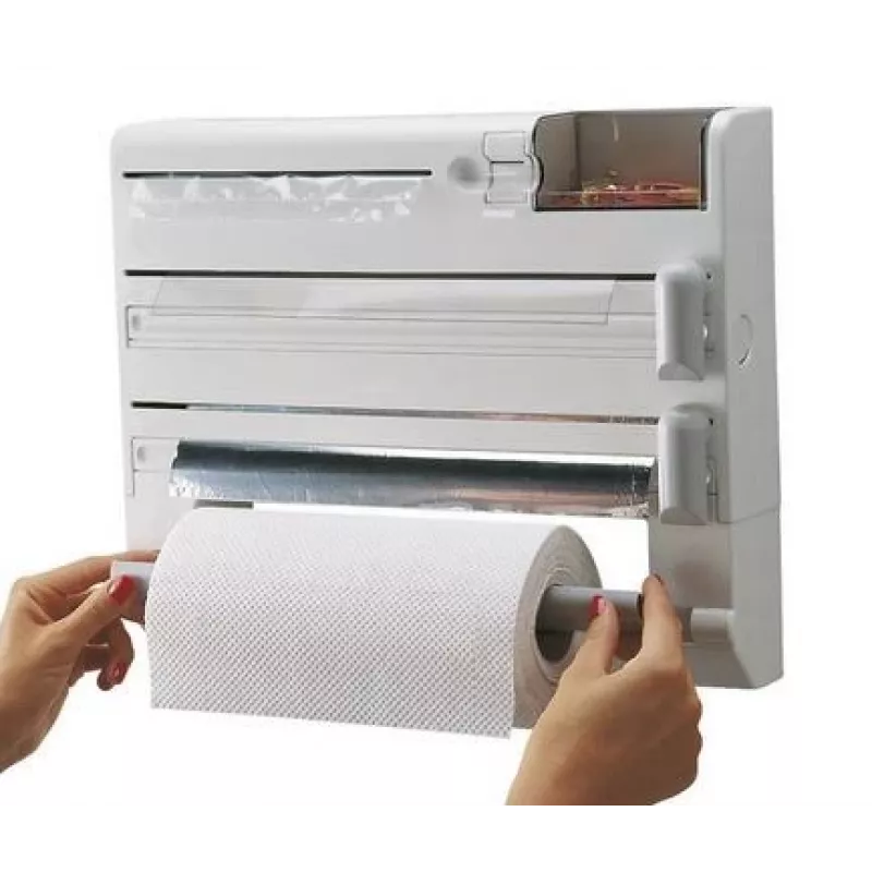 Porta asciugamani in carta da parete Leifheit 25723 — bianco, rotolo singolo