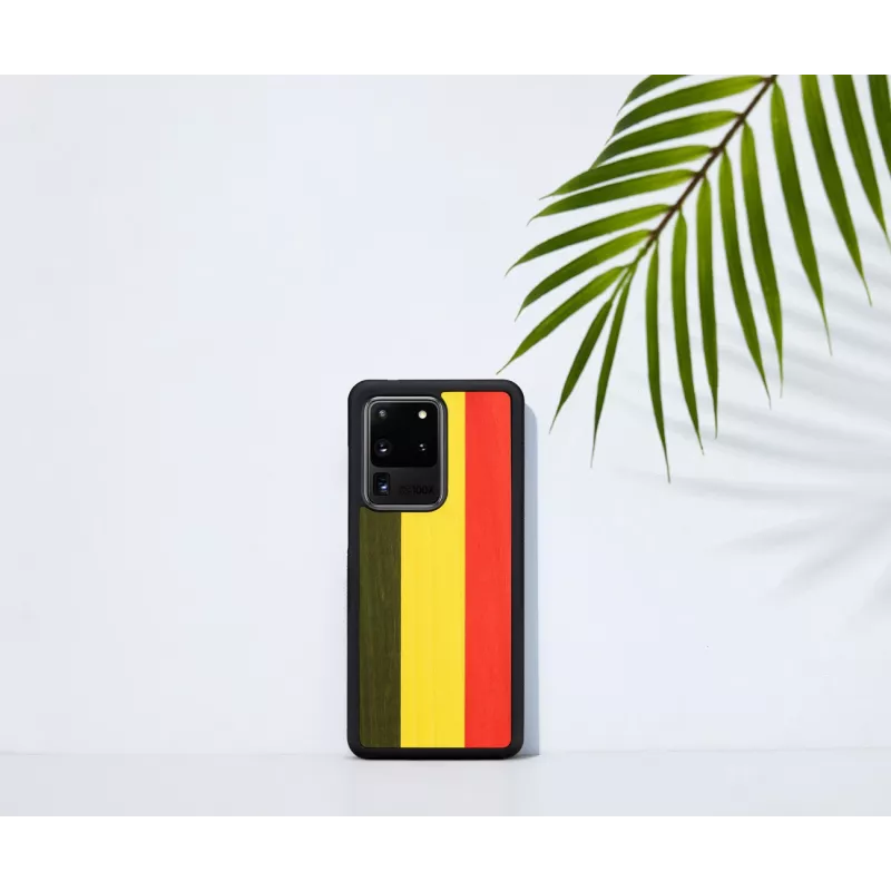 Custodia per cellulare Man and Wood per Samsung Galaxy S20 Ultra — reggae nero