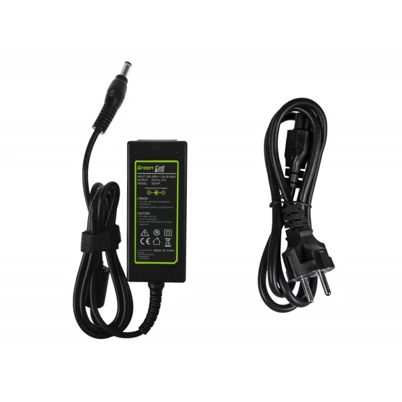 Alimentatore Green Cell AD54P/Toshiba Satellite 19V 2.37A 45 W nero