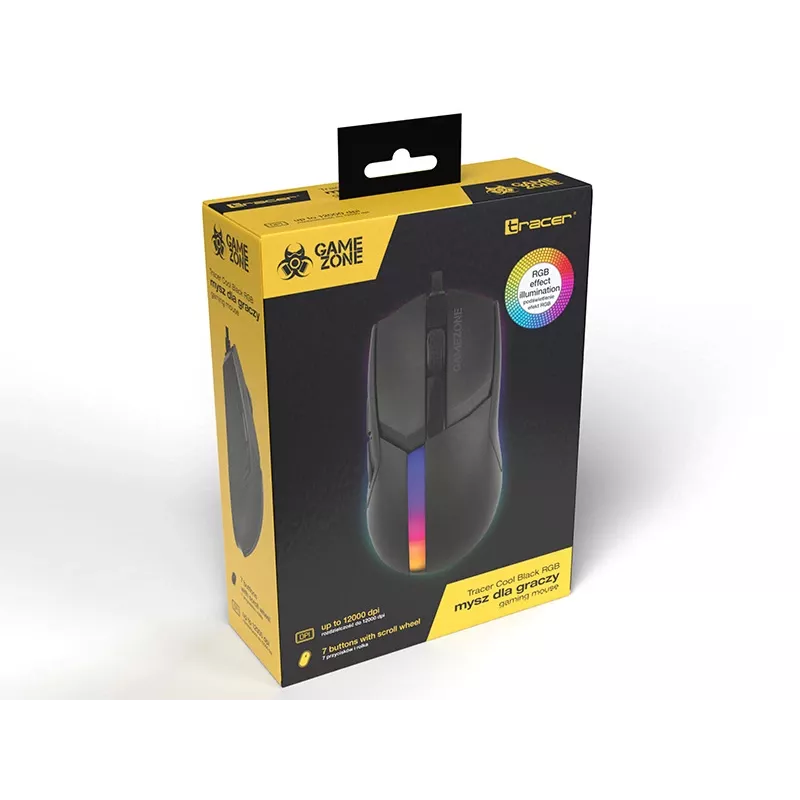 Mouse Tracer 47416 Gamezone Cool nero RGB USB