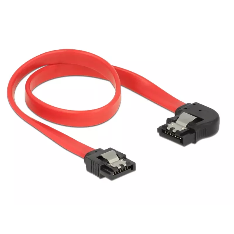 Cavo SATA DeLOCK 83963 0,3 m SATA 7 pin nero rosso
