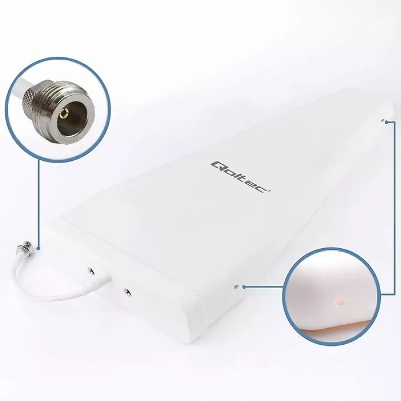 Qoltec 57043 antenna 4G LTE DUAL | 14 dBi | omnidirezionale | per esterni