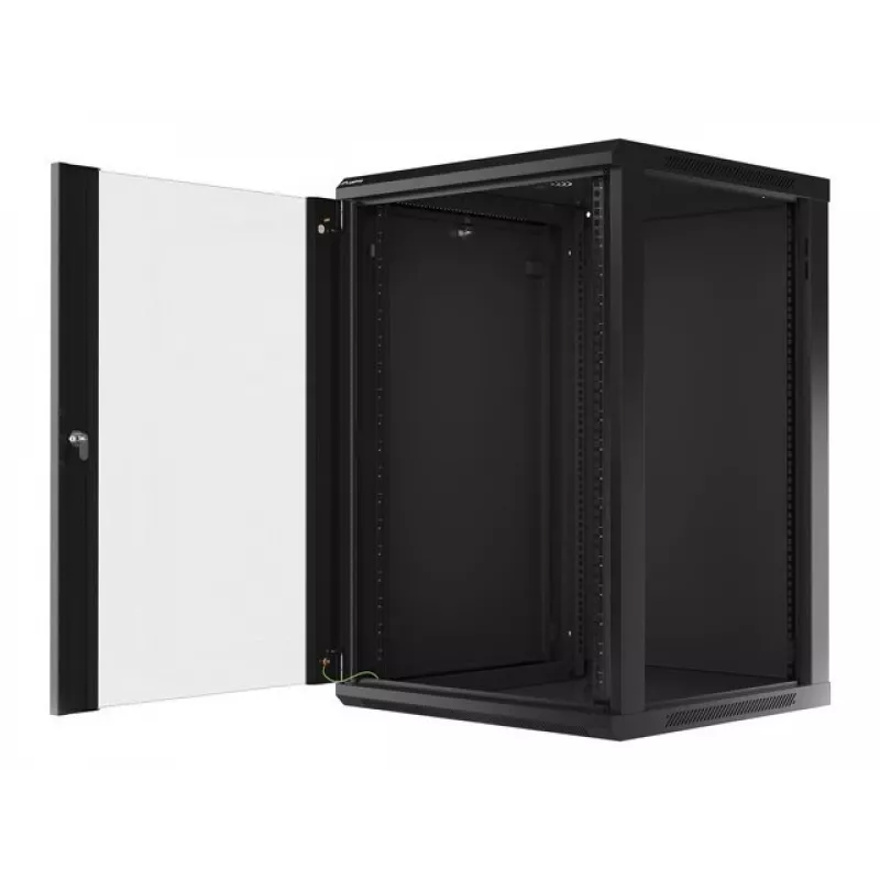 Armadio rack a parete LANBERG WF01-6618-10B, 18U, 600×600×907 mm, nero, 60 kg