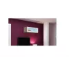 Armadio Cama VIGO 90 vetro 90/35/32 rovere Sonoma/bianco lucido