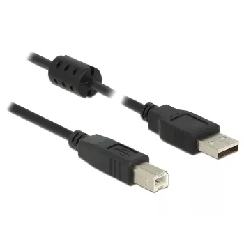 Cavo USB DeLOCK 0,5 m USB 2.0-A USB 2.0-B nero