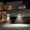 Maclean MCE442 Faretto LED solare con rilevatore di movimento lampada da parete crepuscolare IP44 6W 6000K