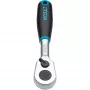 HiPer cricchetto reversibile a denti fini 863HP, 1/4 (nero/blu, angolo di rotazione 4°, bloccaggio a sfera)