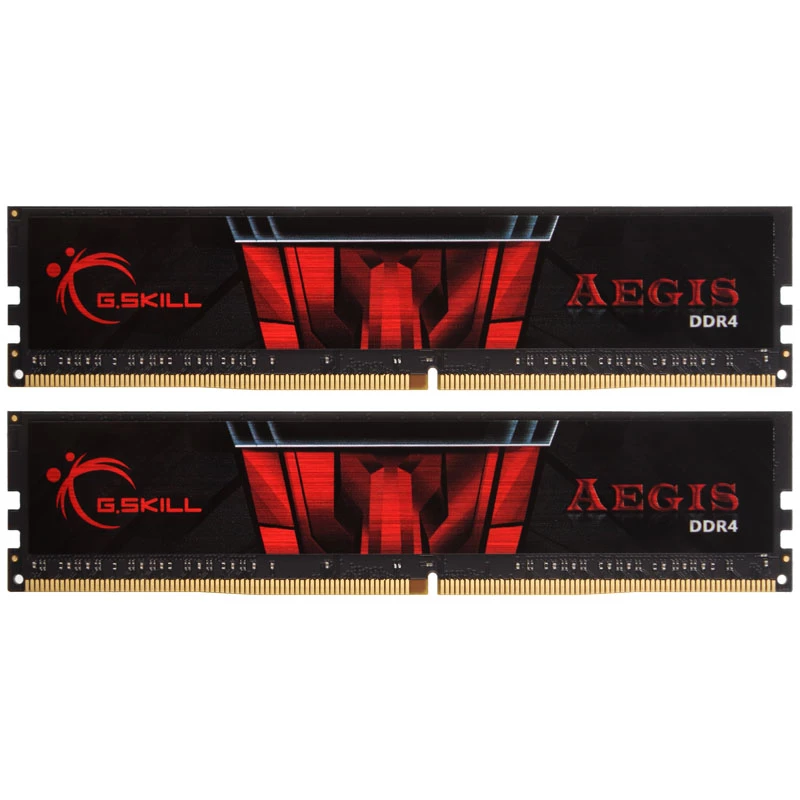 DIMM 16 GB DDR4-3000 (2x 8 GB) kit dual, memoria RAM nero, F4-3000C16D-16GISB, Aegis, INTEL XMP