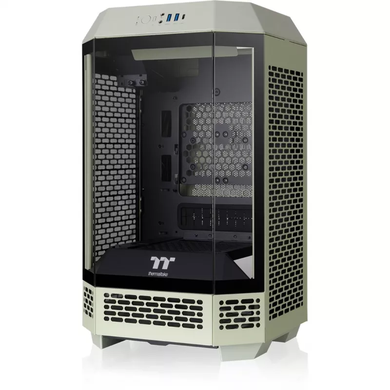 The Tower 250, case tower verde chiaro, vetro temperato