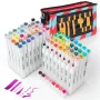 Pennarelli doppia punta Arrtx Oros — 80 colori, pennarelli dual-tip per disegno e lettering