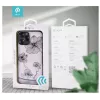 Custodia protettiva Devia Crystal Flora per iPhone 12 Pro Max — blu trasparente, vestibilità slim