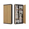RS-80 HEMN libreria per ufficio, antracite/rovere artisan