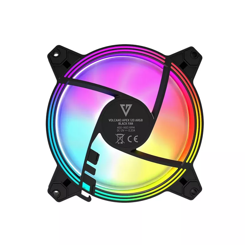 Ventola per case 120 mm MODECOM VOLCANO APEX 120 ARGB nero