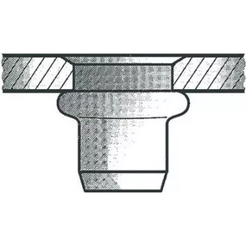 Dado rivettato cieco GESIPA Al M6x9x18, 250 pezzi