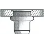 Dado rivettato cieco GESIPA Al M6x9x18, 250 pezzi