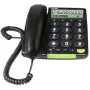 Doro PhoneEasy 312cs telefono con filo a tasti grandi, nero
