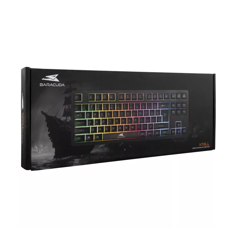 Tastiera con filo Baracuda Krill nera KRILL-B — layout compatto, layout US