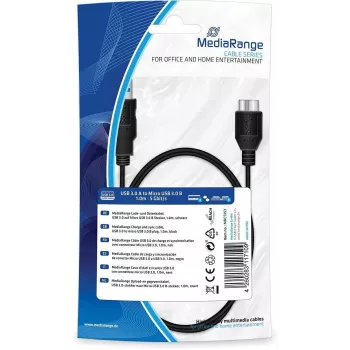 Cavo USB MediaRange MRCS154 USB 2.0 1,8 m nero