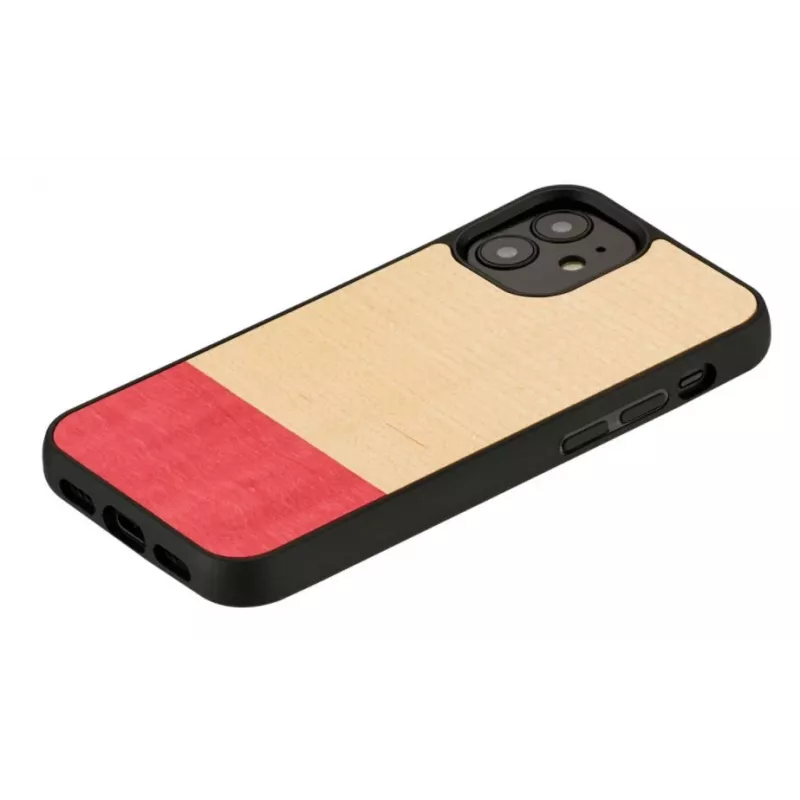 Custodia protettiva Man and Wood per iPhone 12 mini – nero
