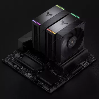 Dissipatore CPU Jonsbo HX6280 PWM RGB 130 mm, nero