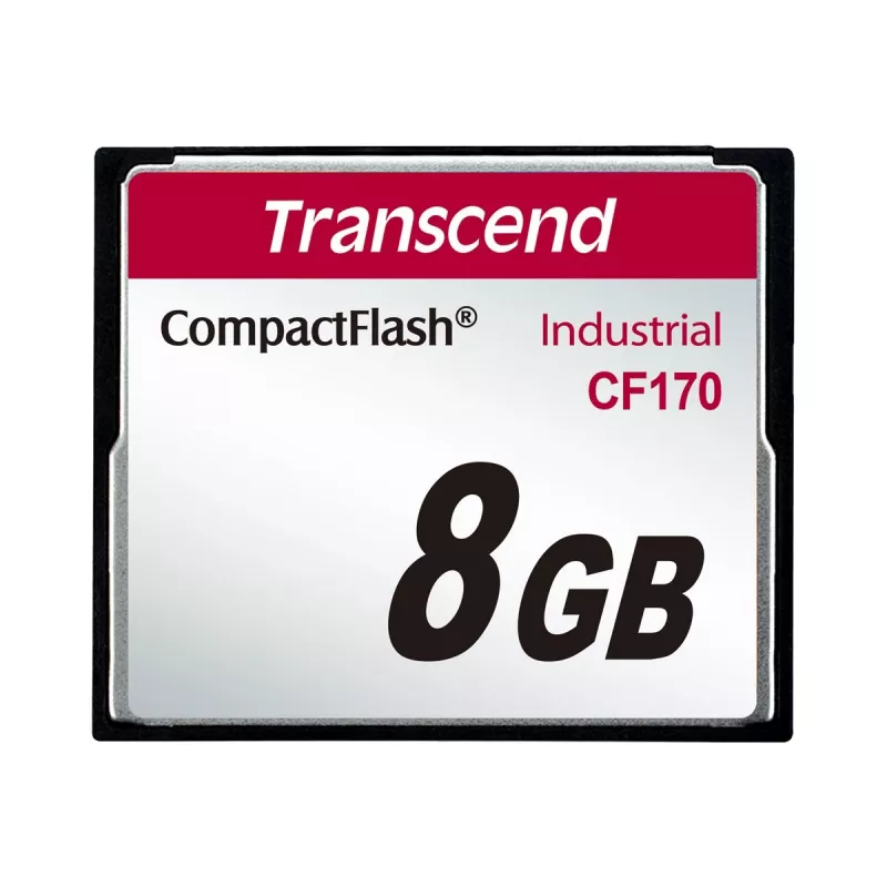 Transcend Industrial - Scheda di memoria flash - 8 GB - 170x - CompactFlash (TS8GCF170)