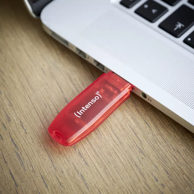 Chiavetta USB Intenso 128 GB USB Type-A 2.0 Rosso Trasparente